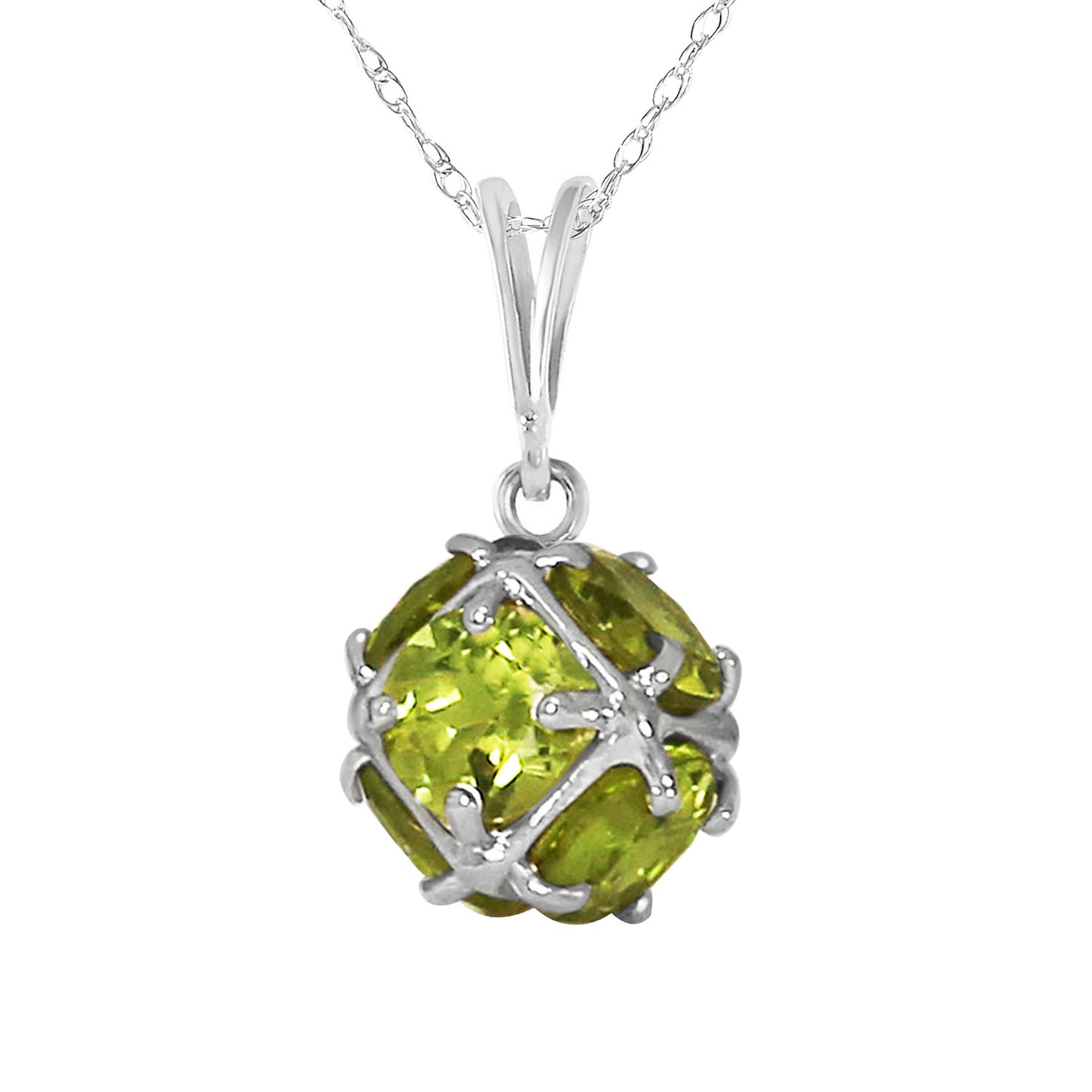 Regal Crown Peridot Necklace