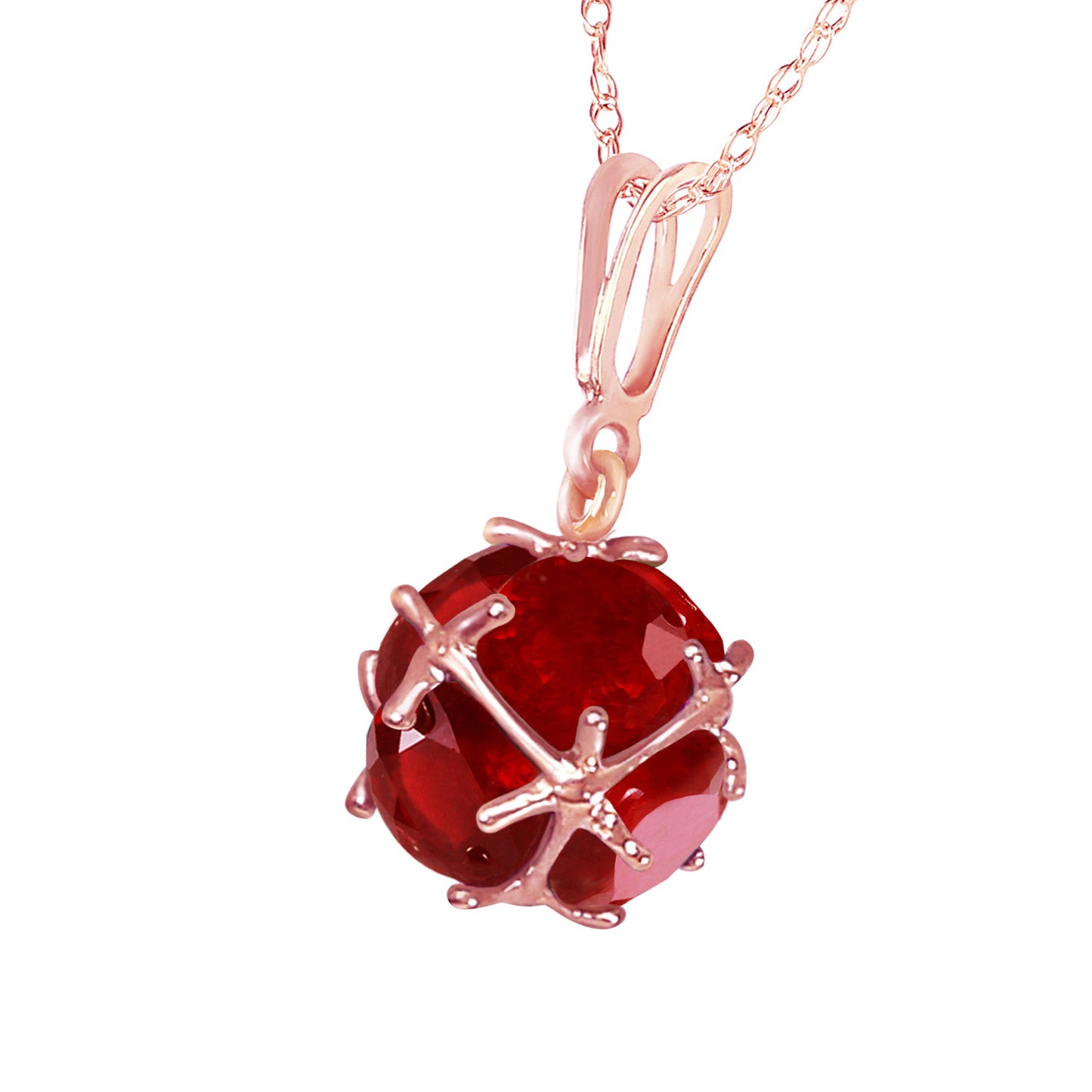 Regal Crown Ruby Neckalce