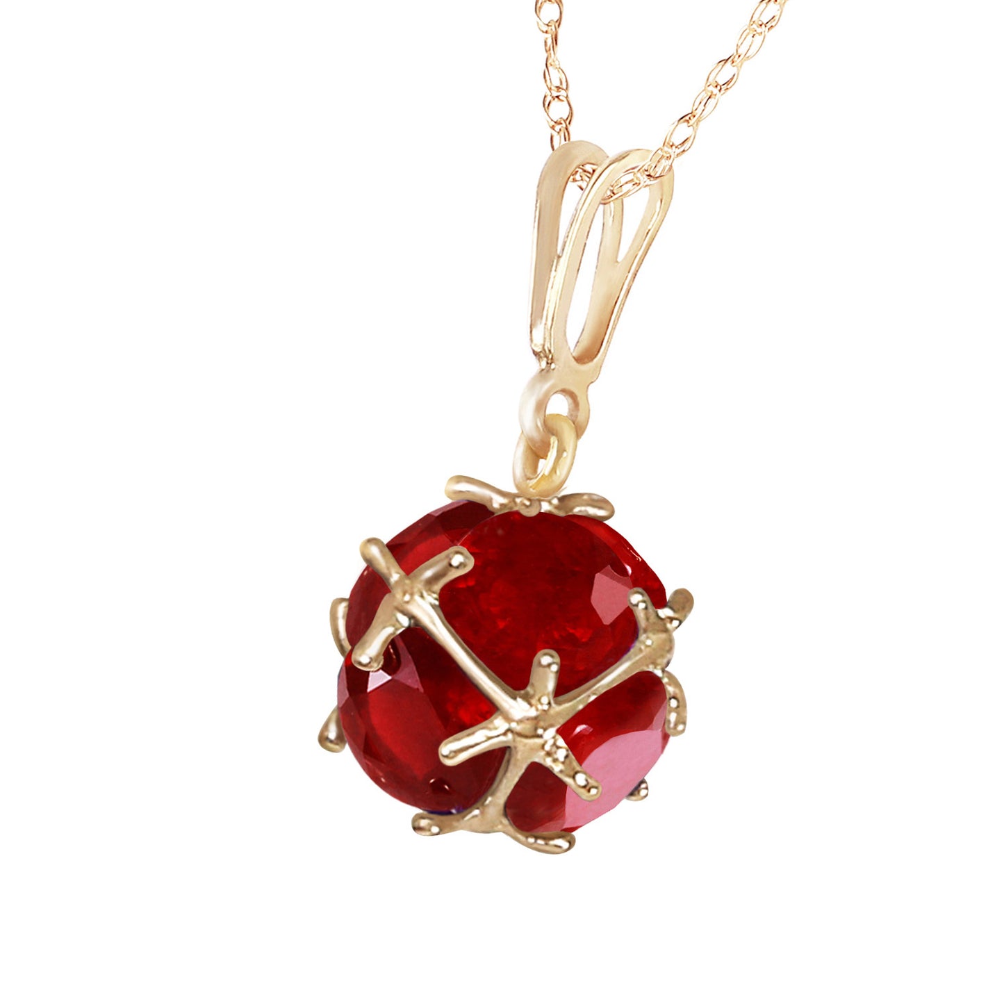 Regal Crown Ruby Neckalce
