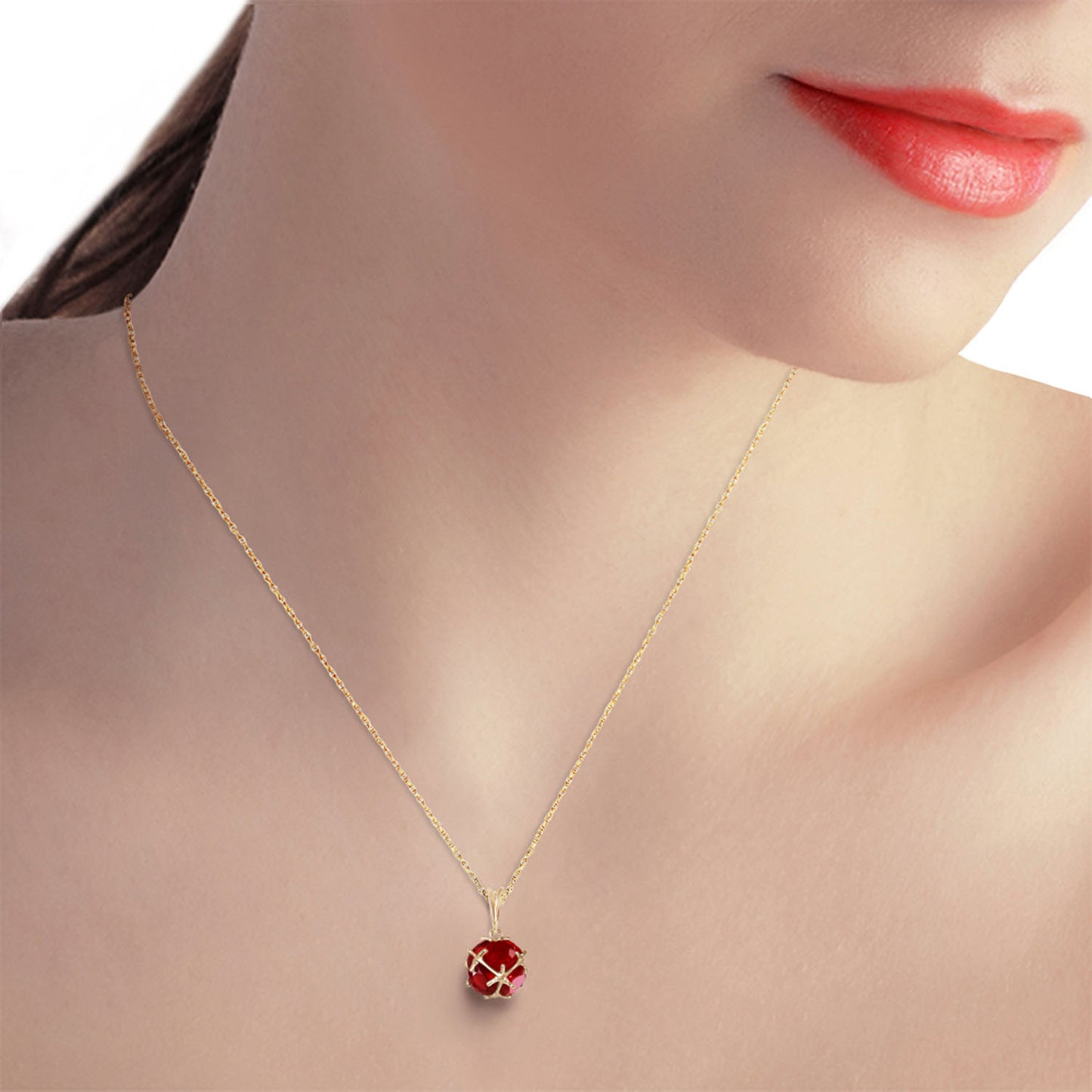 Regal Crown Ruby Neckalce