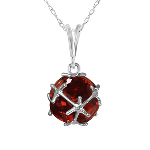 Regal Crown Garnet Necklace