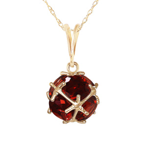 Regal Crown Garnet Necklace