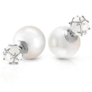Regal Crown Opal & Pearl Earrings