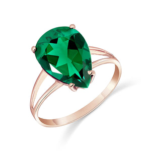 Essential Droplet Emerald Ring
