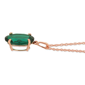 Graceful Glow Emerald Necklace