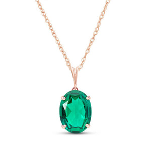 Graceful Glow Emerald Necklace