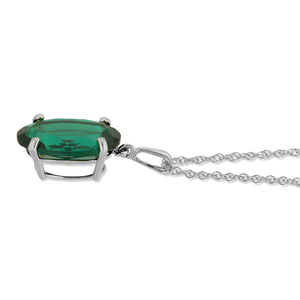 Graceful Glow Emerald Necklace
