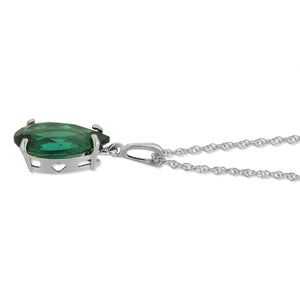 Hidden Light Emerald Necklace