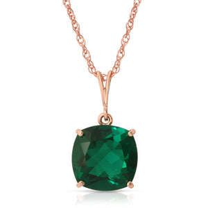 Glowing Halo Emerald Neckalce