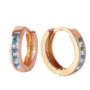 Celestial Sparkle Blue Topaz Earrings