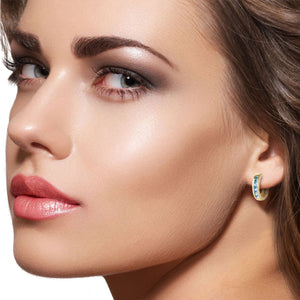 Celestial Sparkle Blue Topaz Earrings