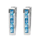 Huggie Haven Blue Topaz Earrings