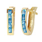 Huggie Haven Blue Topaz Earrings