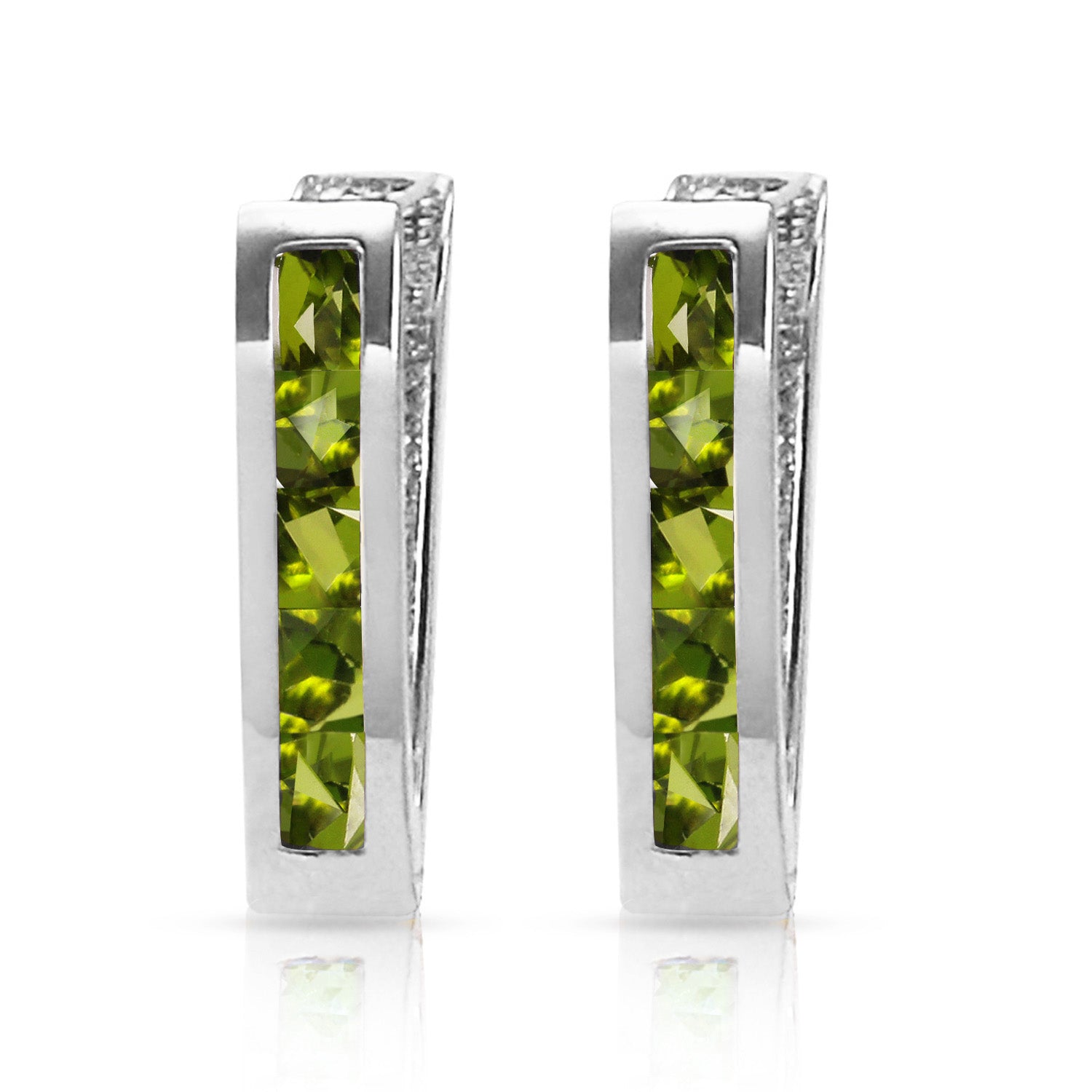 Huggie Haven Peridot Earrings