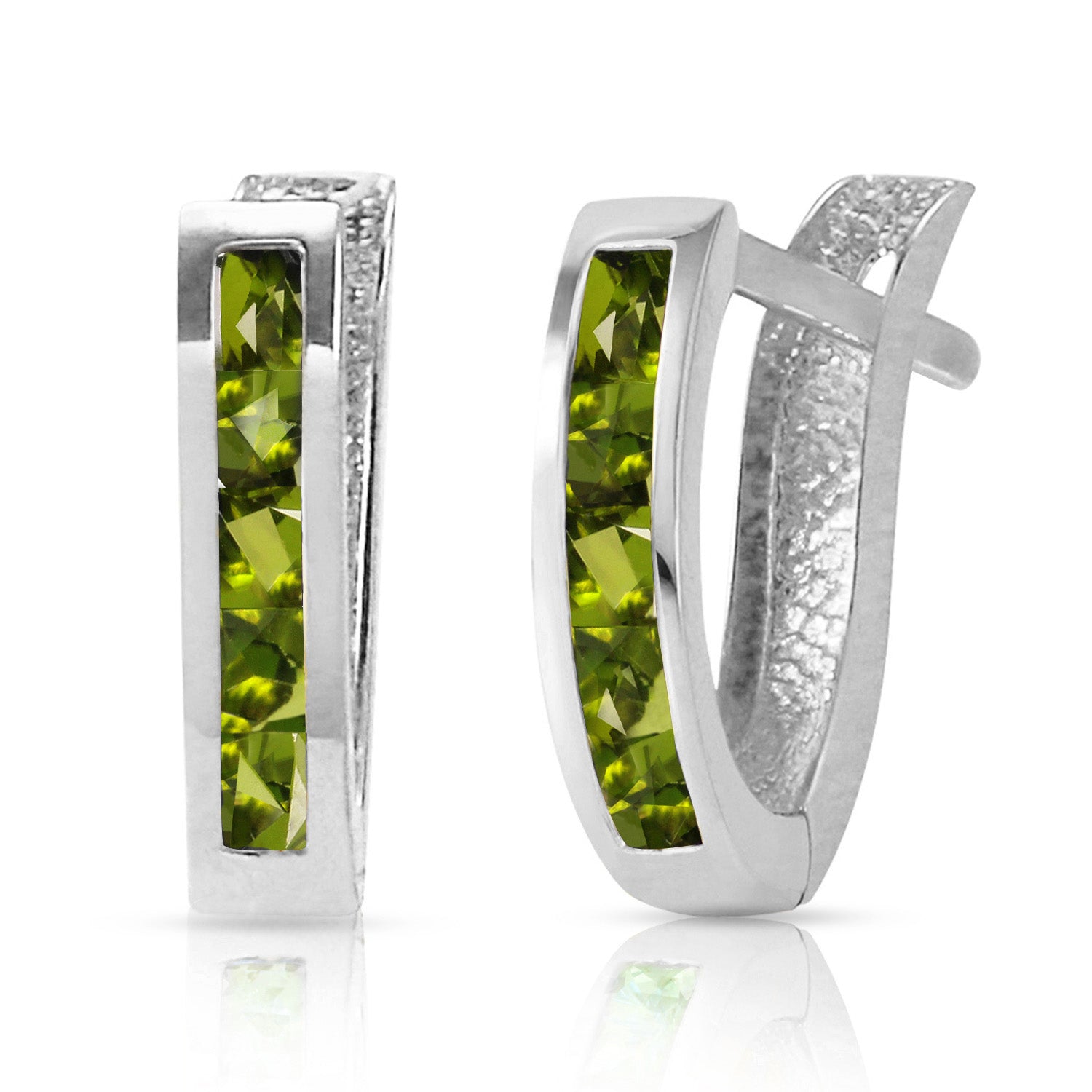 Huggie Haven Peridot Earrings