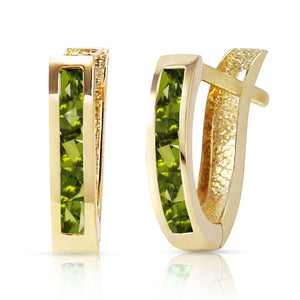 Huggie Haven Peridot Earrings