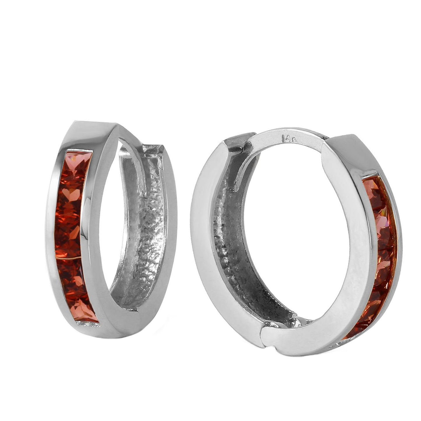 Celestial Sparkle Garnet Earrings