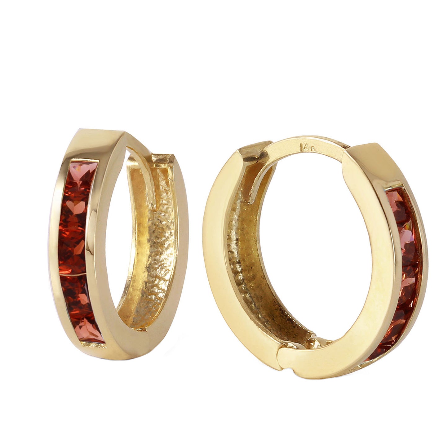 Celestial Sparkle Garnet Earrings