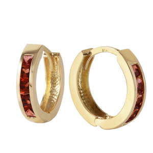 Celestial Sparkle Garnet Earrings