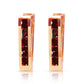 Huggie Haven Garnet Earring