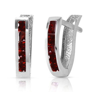 Huggie Haven Garnet Earring