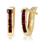 Huggie Haven Garnet Earring