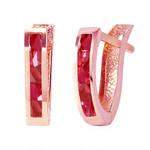 Huggie Haven Ruby Earrings