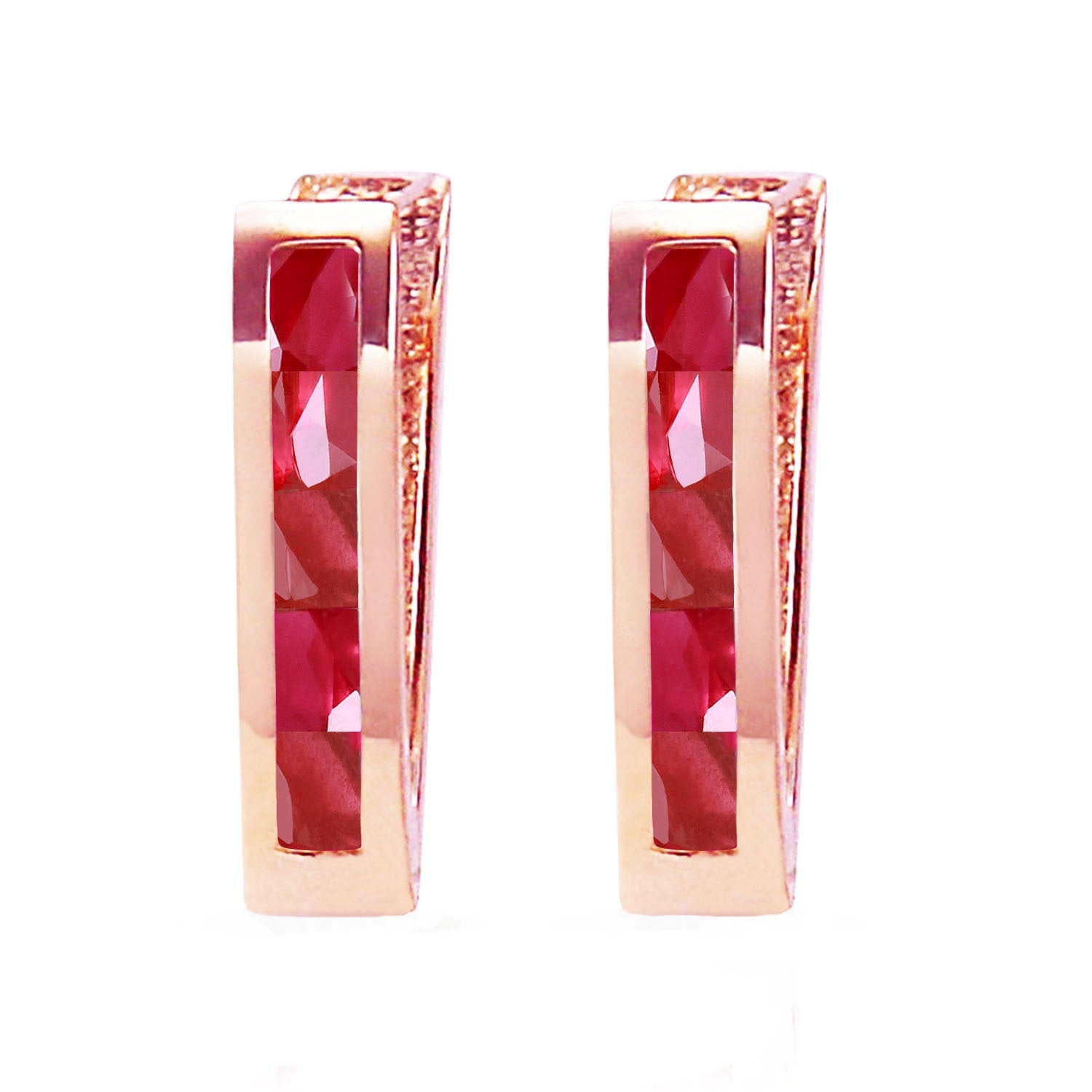 Huggie Haven Ruby Earrings