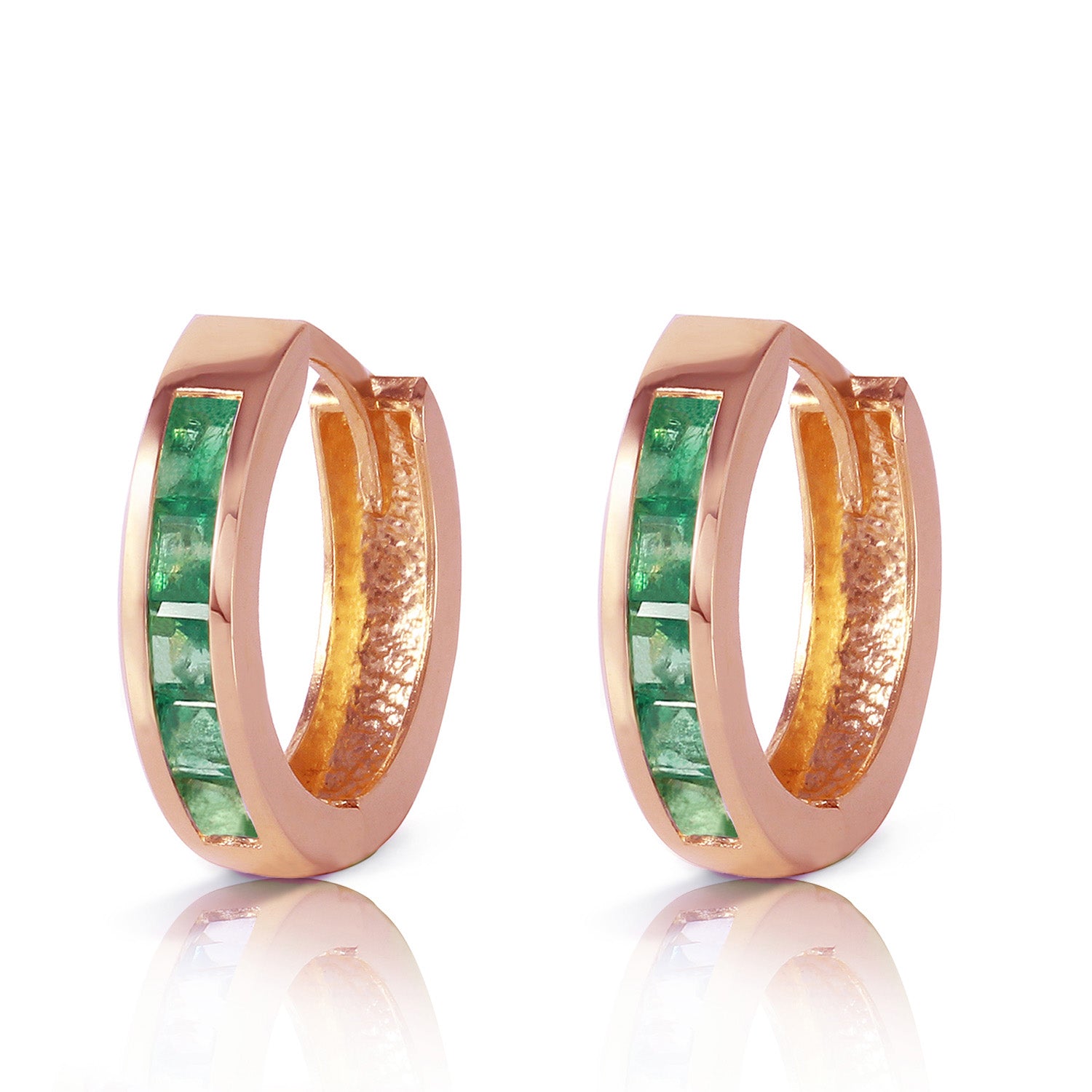 Celestial Sparkle Emerald Earrings