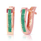 Huggie Haven Emerald Earrings