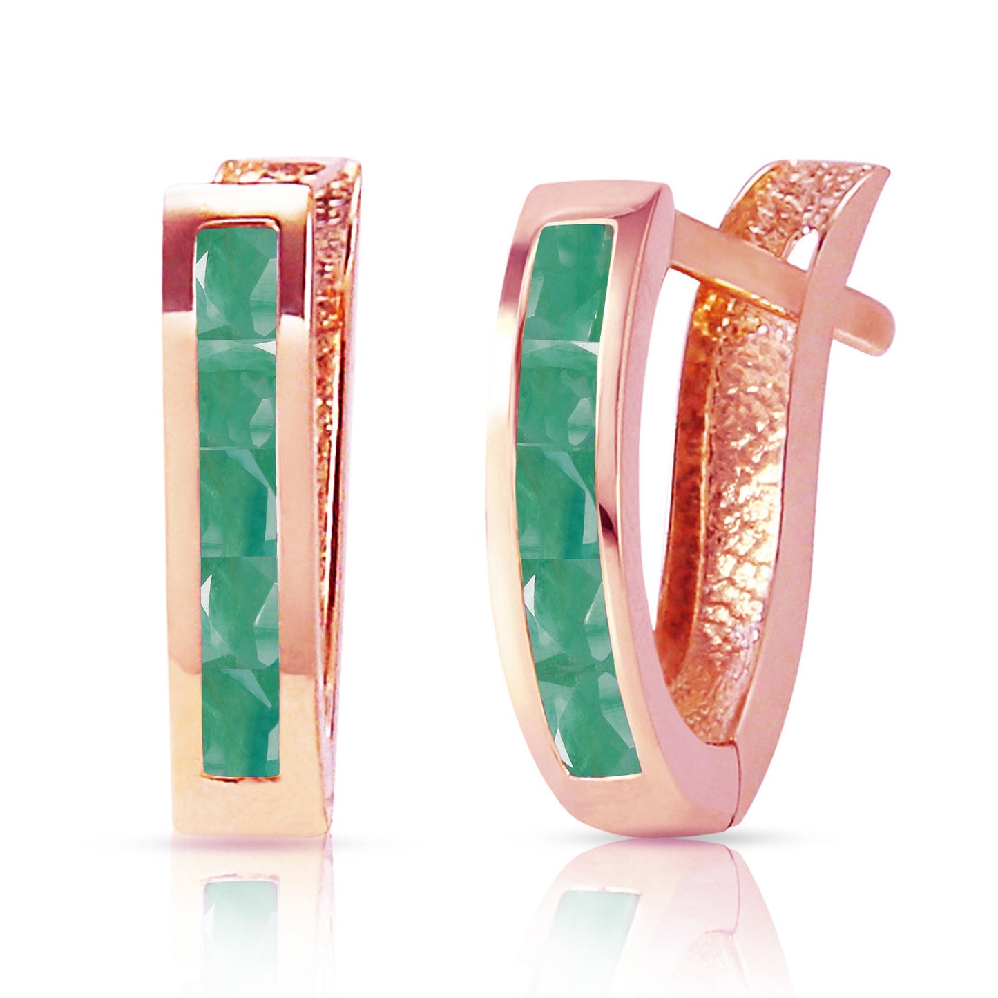Huggie Haven Emerald Earrings