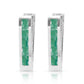 Huggie Haven Emerald Earrings