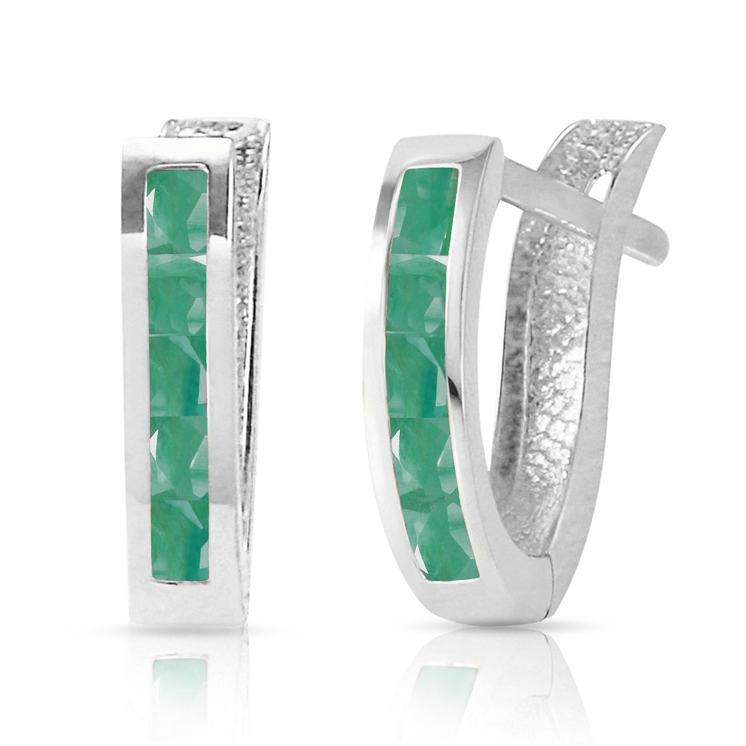 Huggie Haven Emerald Earrings