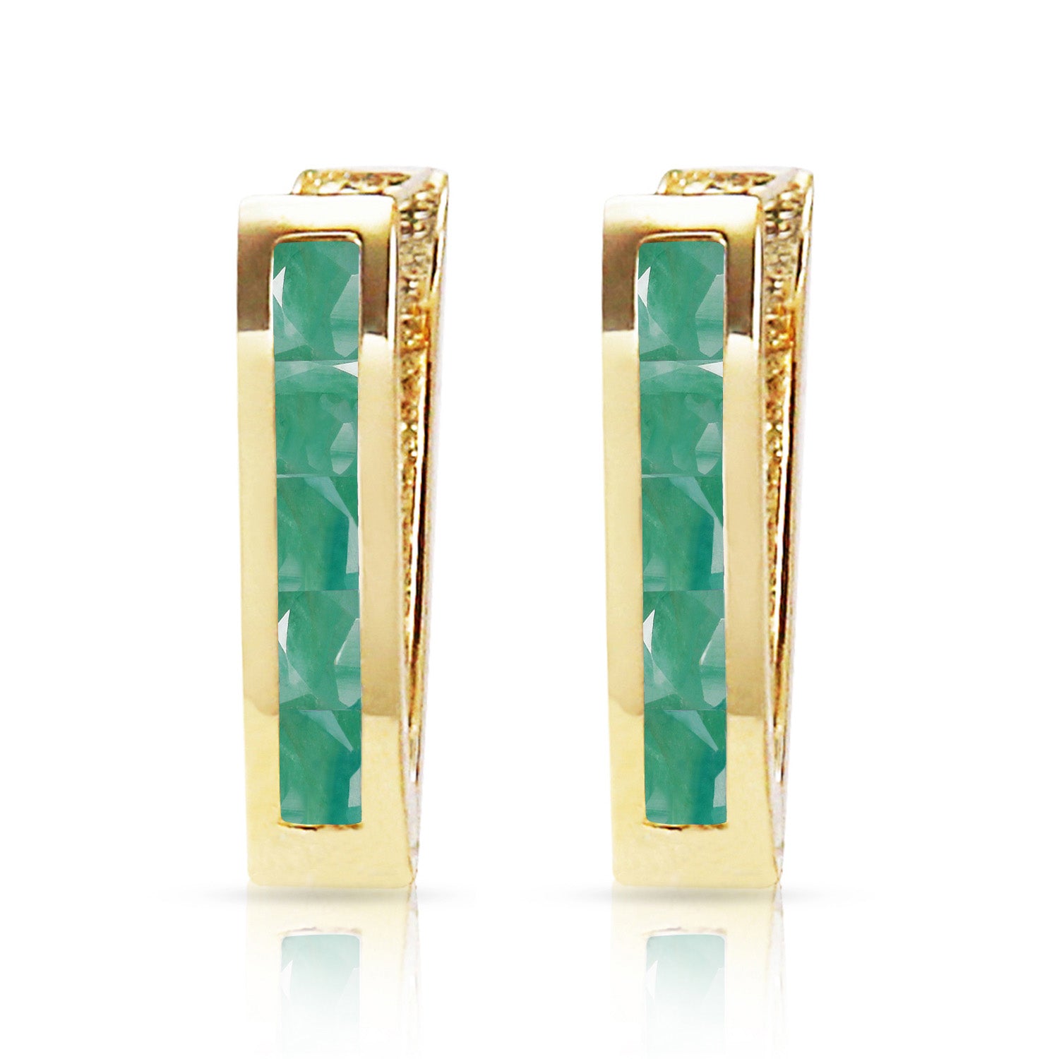 Huggie Haven Emerald Earrings