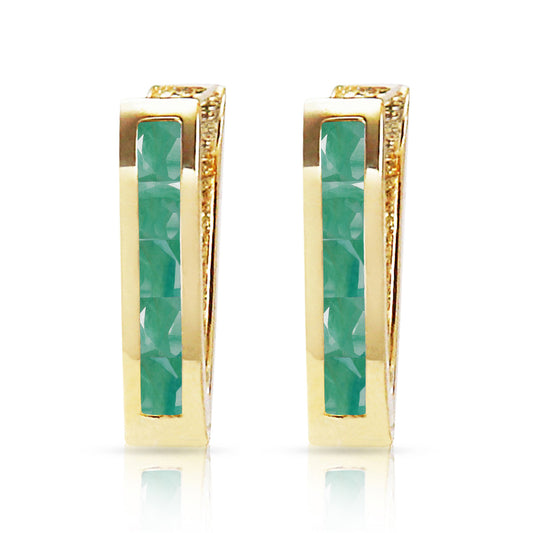 Huggie Haven Emerald Earrings
