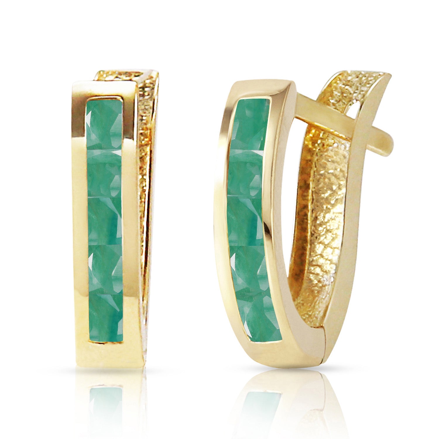 Huggie Haven Emerald Earrings