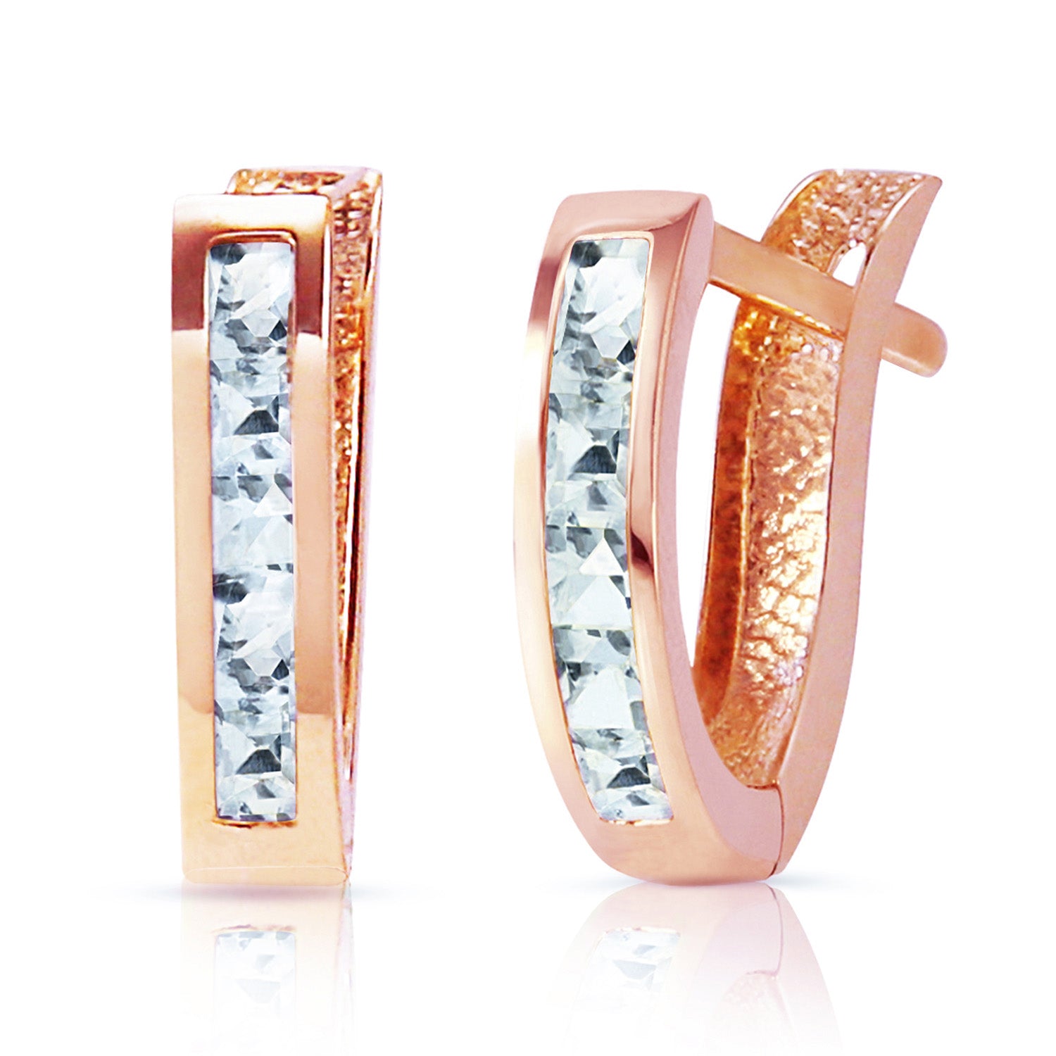 Huggie Haven Aquamarine Earrings