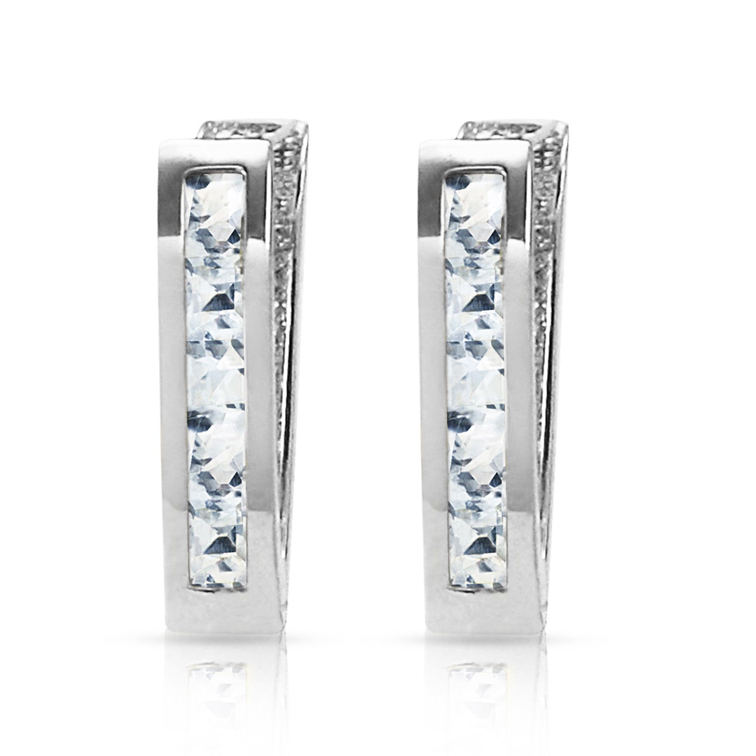 Huggie Haven Aquamarine Earrings