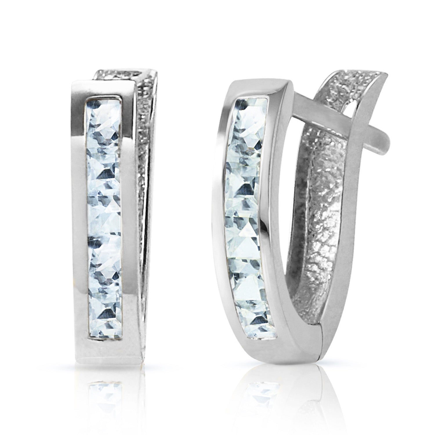 Huggie Haven Aquamarine Earrings