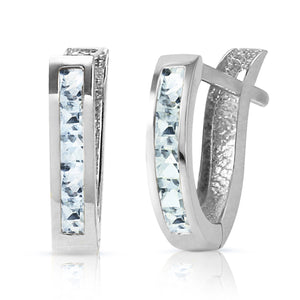 Huggie Haven Aquamarine Earrings