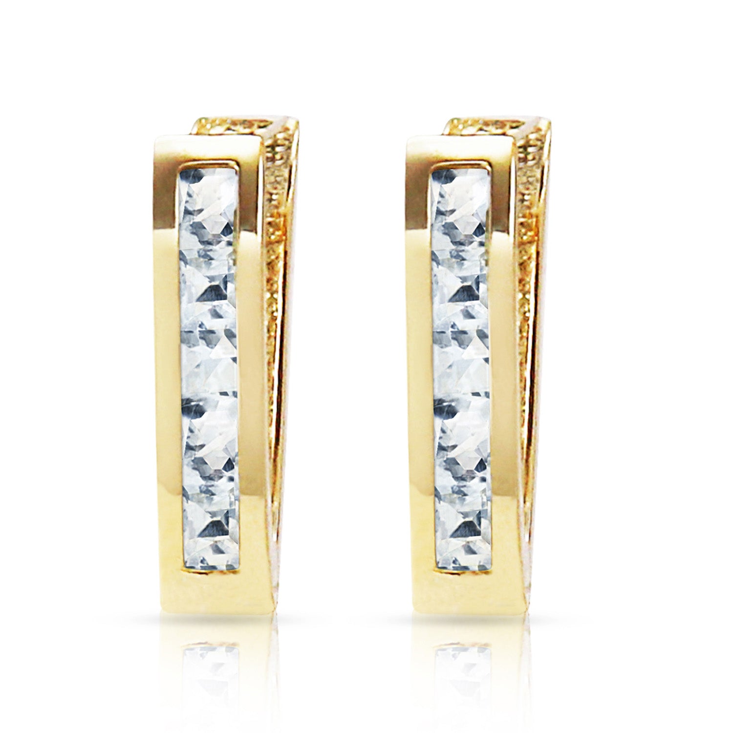 Huggie Haven Aquamarine Earrings