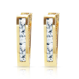 Huggie Haven Aquamarine Earrings