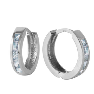 Celestial Sparkle Aquamarine Earrings
