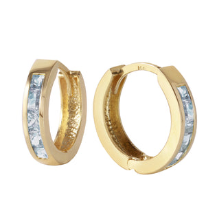 Celestial Sparkle Aquamarine Earrings