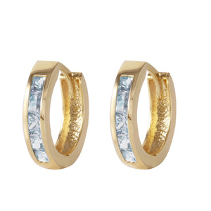 Celestial Sparkle Aquamarine Earrings