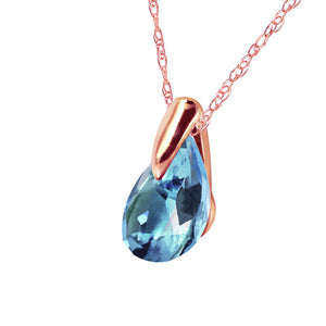 Hidden Light Blue Topaz Necklace