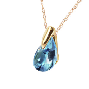 Hidden Light Blue Topaz Necklace
