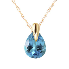 Hidden Light Blue Topaz Necklace