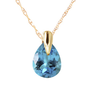 Hidden Light Blue Topaz Necklace
