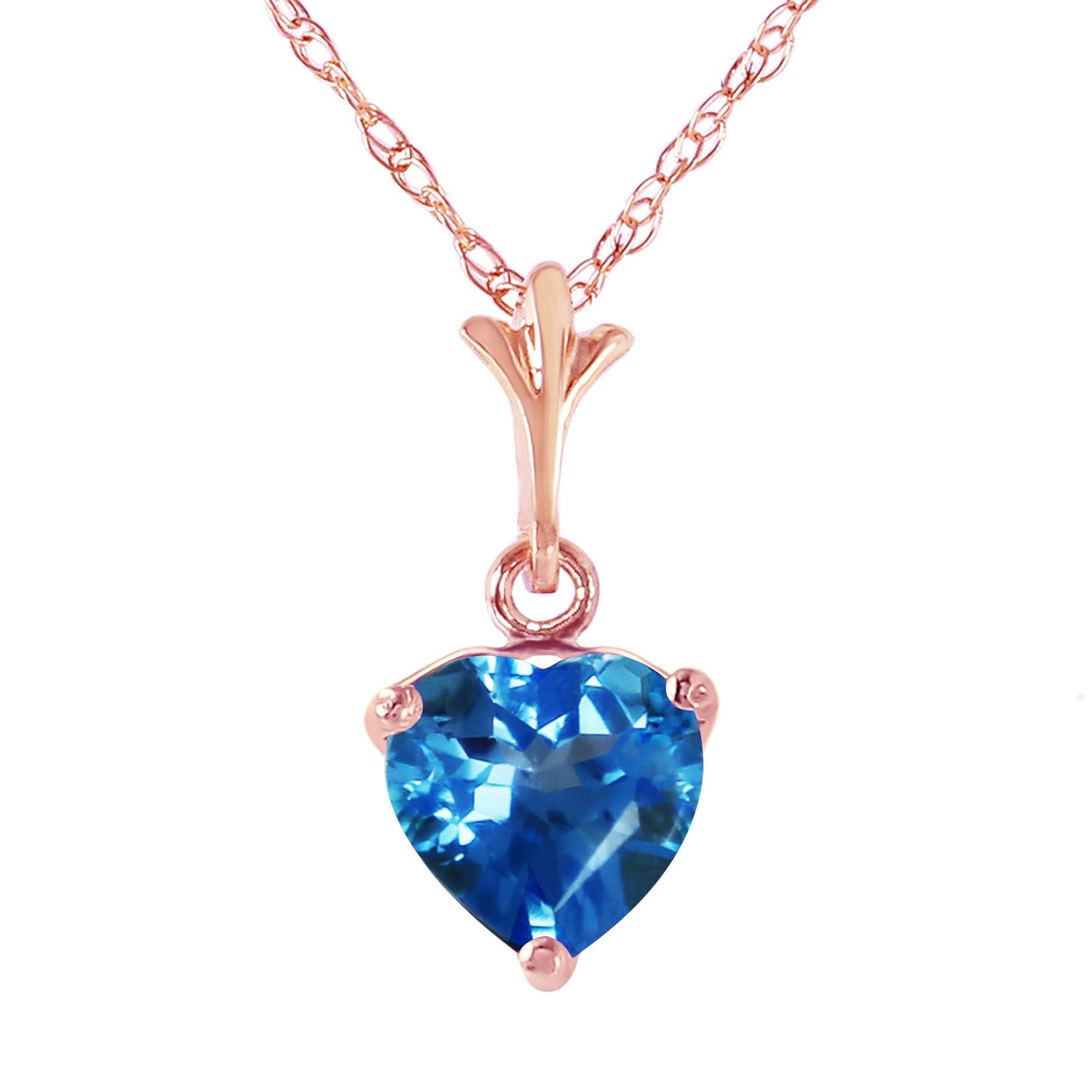 Eternal Love Blue Topaz Necklace